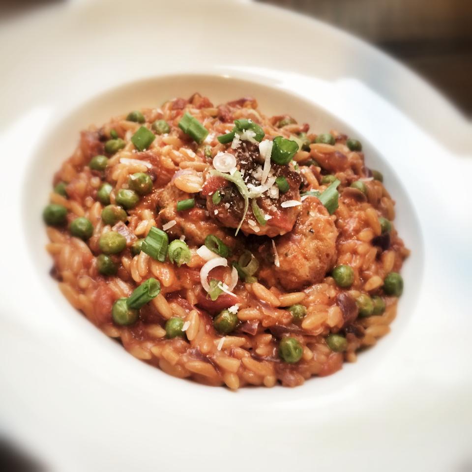 Chicken Meatballs with Sundried Tomato Orzo – 10sp