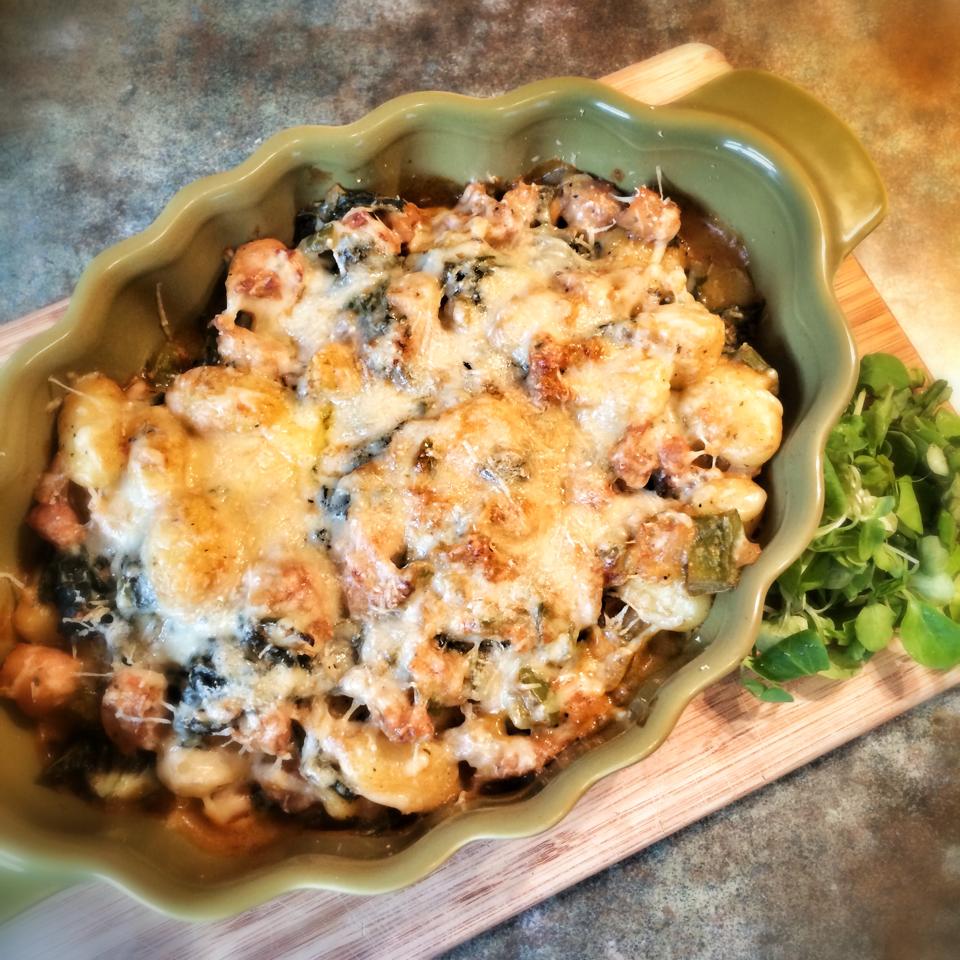 Creamy Baked Chicken and Kale Gnocchi – 11sp