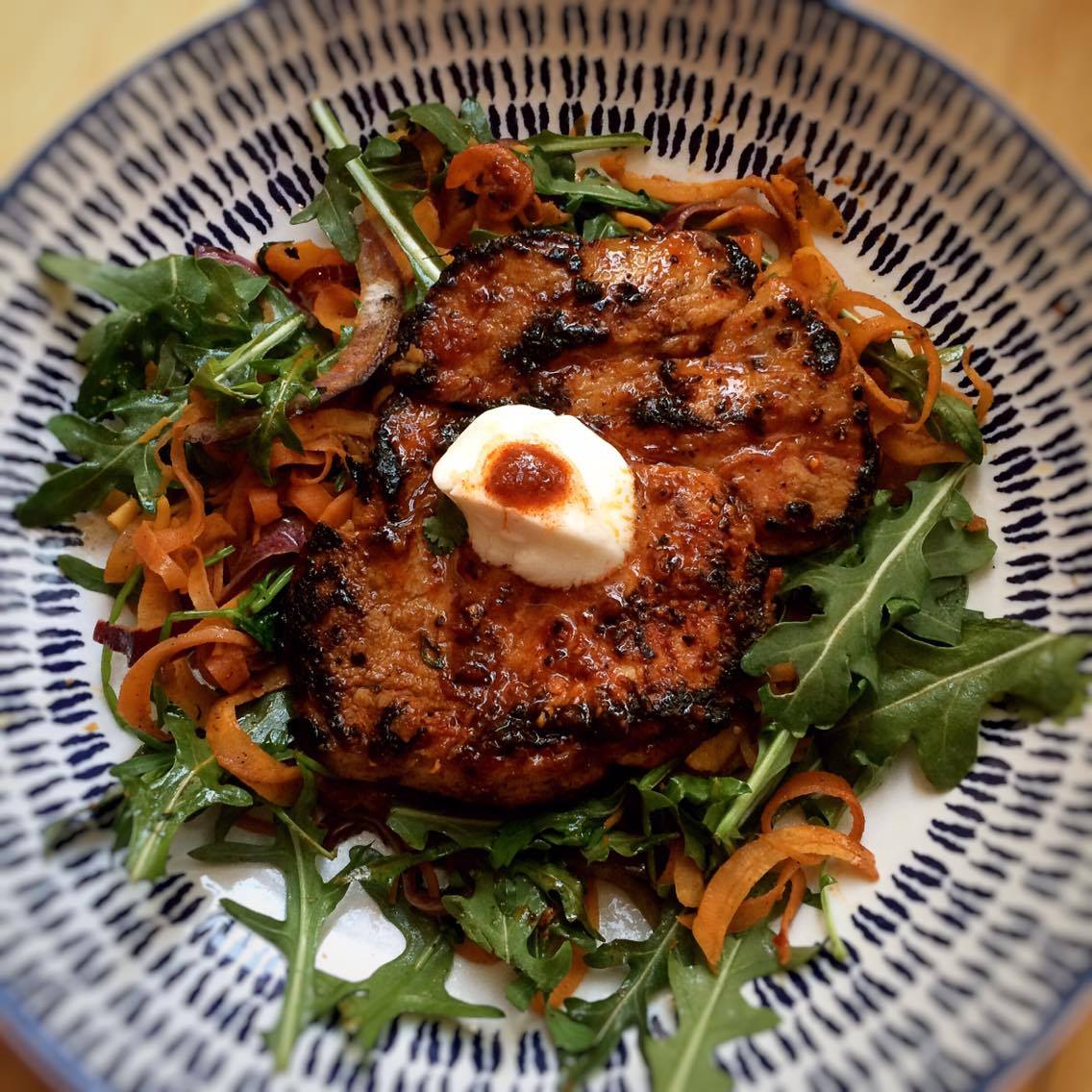 Harissa Honeyed Pork and Cumin Spiced Veg Noodles – 8sp