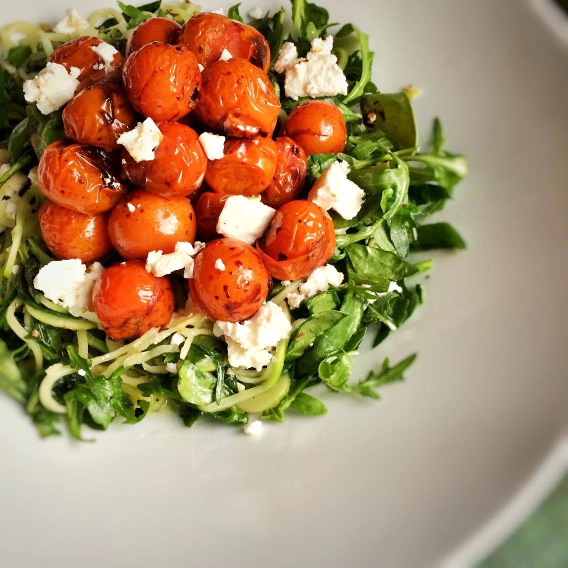 Balsamic Roasted Tomato and Feta Courgetti -4sp