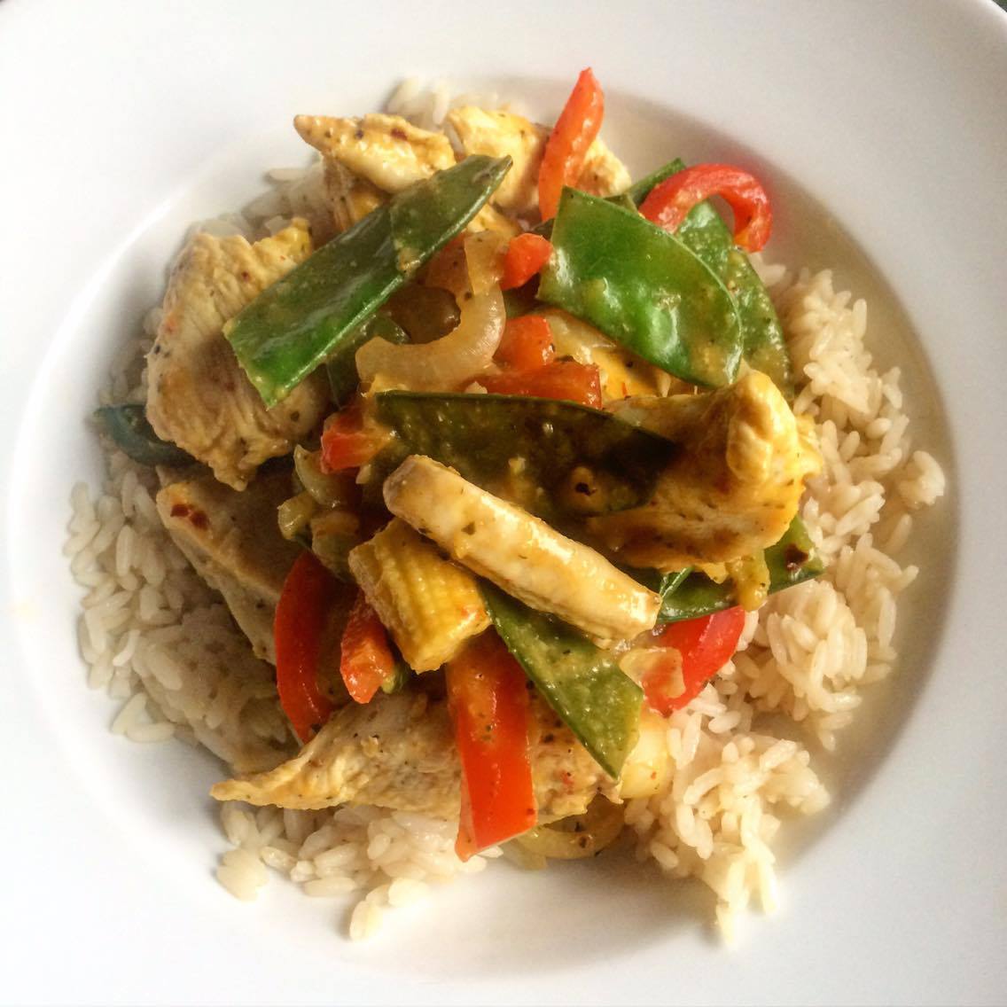 Speedy Coconut Chicken and Lemongrass Stir Fry – 11sp