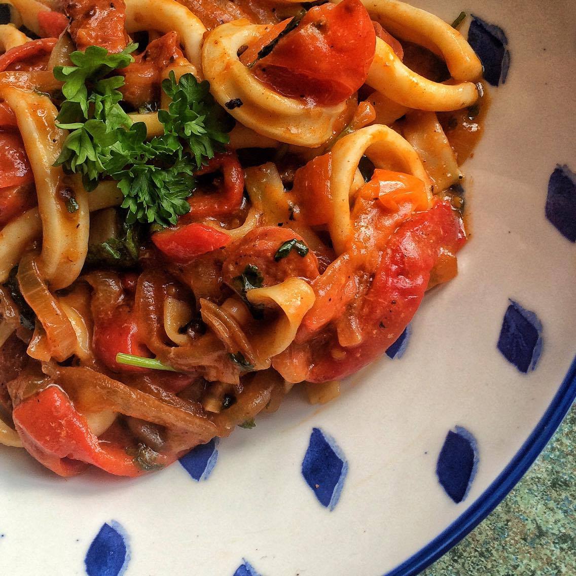 Squid and Chorizo Pasta – 10sp