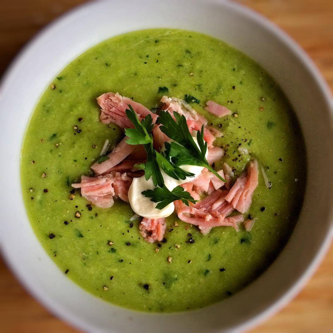 Minted Pea and Ham Soup – 3sp