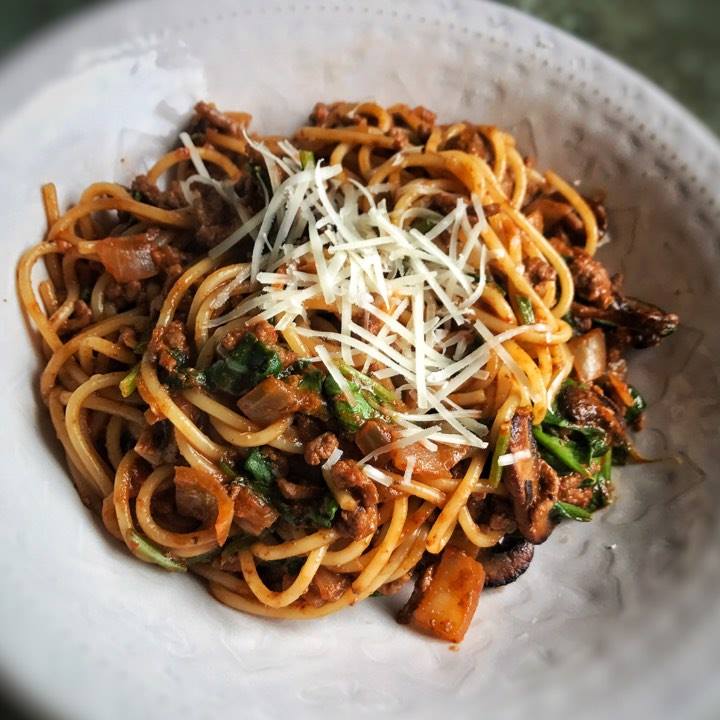 Korean Spaghetti Bolognese