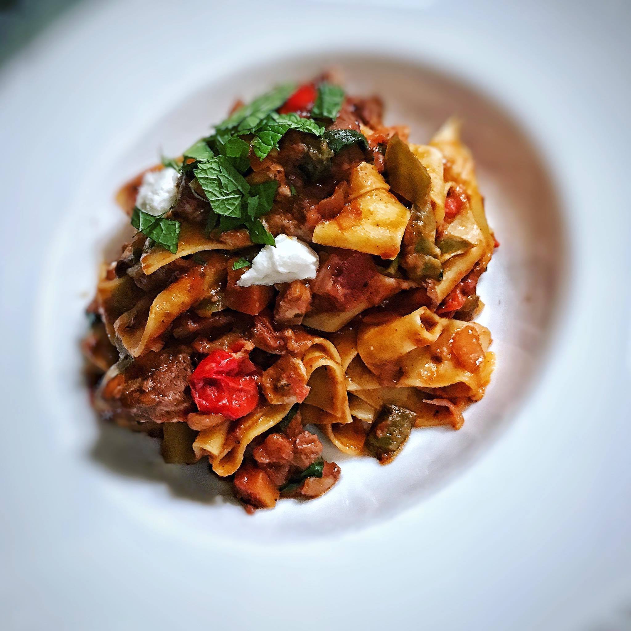 Slow Cooked Lamb and Goat’s Cheese Ragu – 12sp