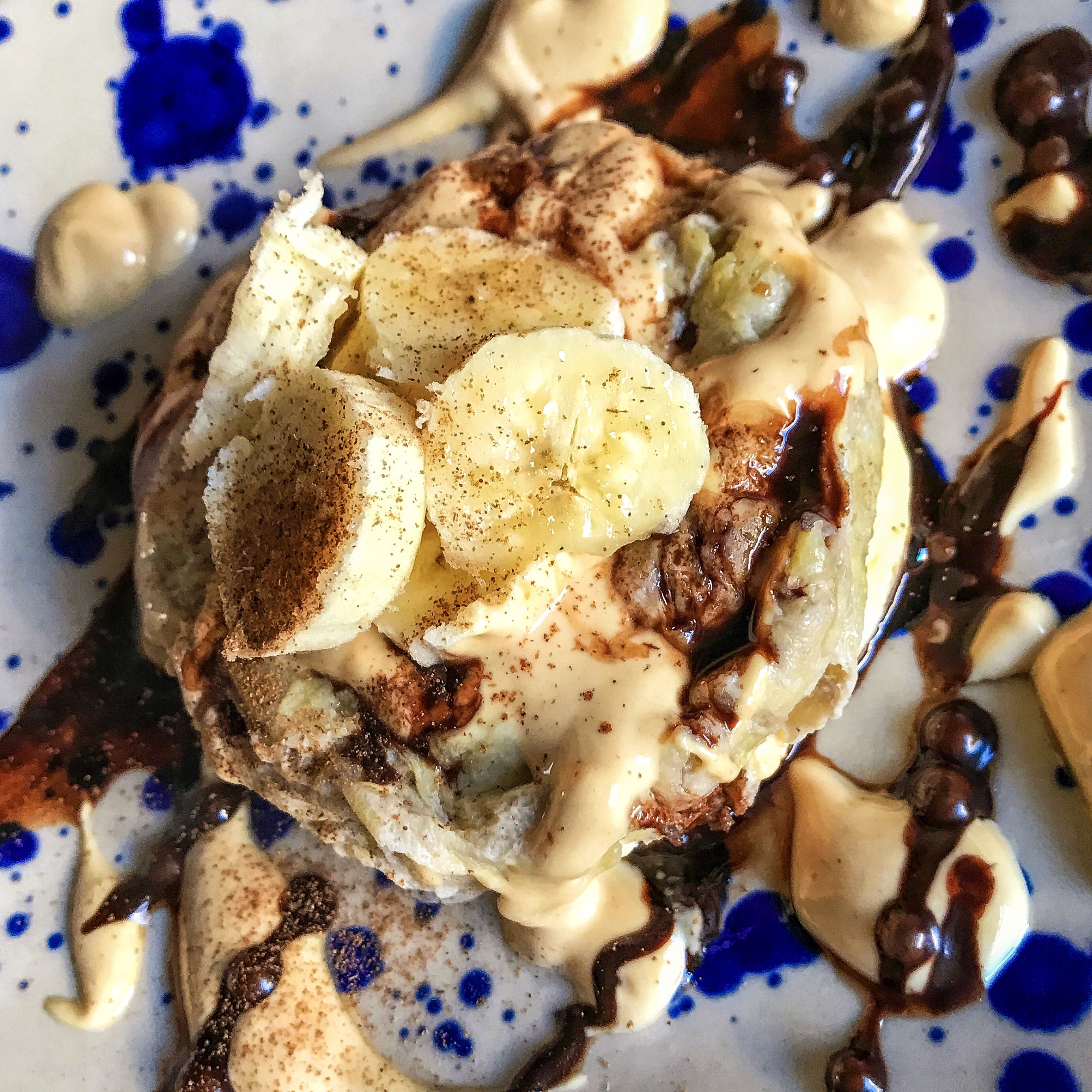 Peanut Butter, Chocolate and Banana Pancakes – 1sp