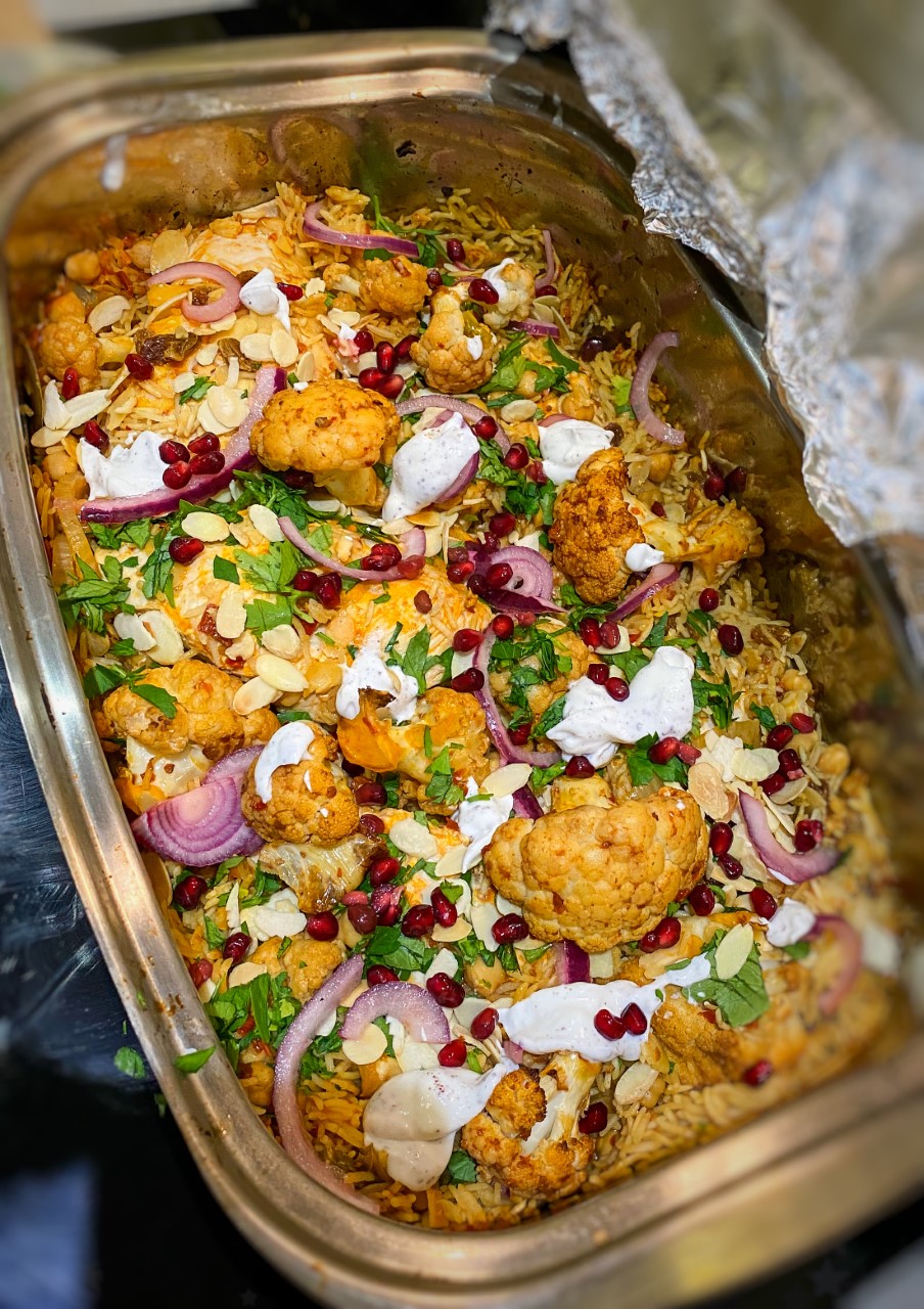 Cheats Harissa Cauliflower Pilaf