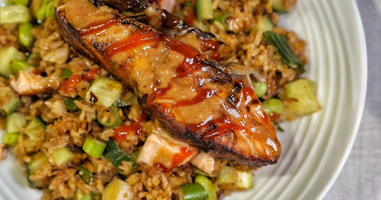 Crispy Rice Salad with Salmon